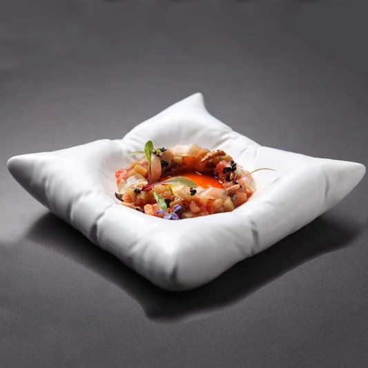 Pillow- Piatto gourmet ceramica